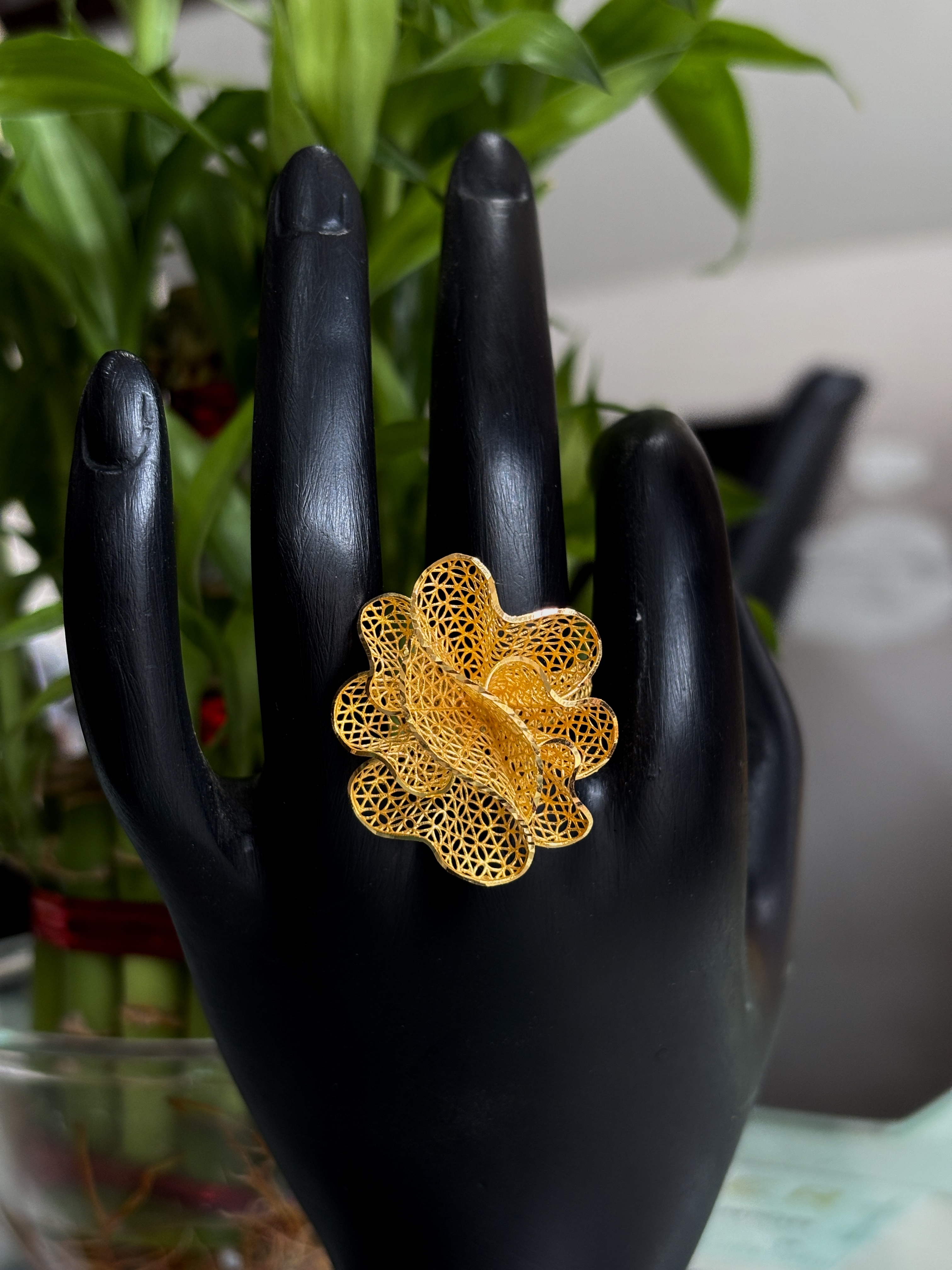 Floral Gold Ring